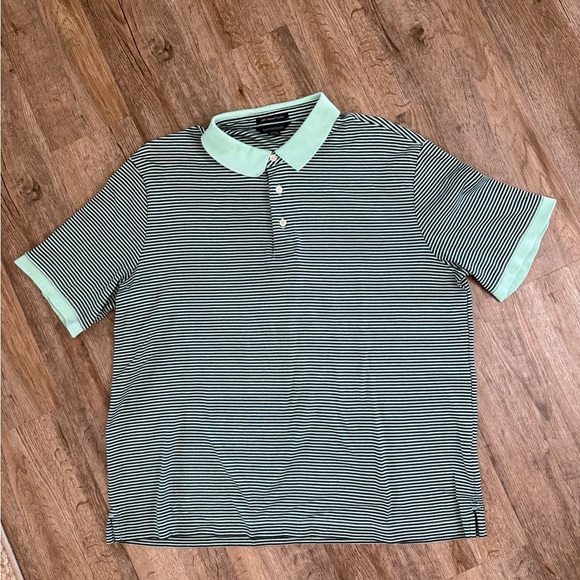 Lands’ End • 100% Supima Cotton Striped Polo - Picture 1 of 10